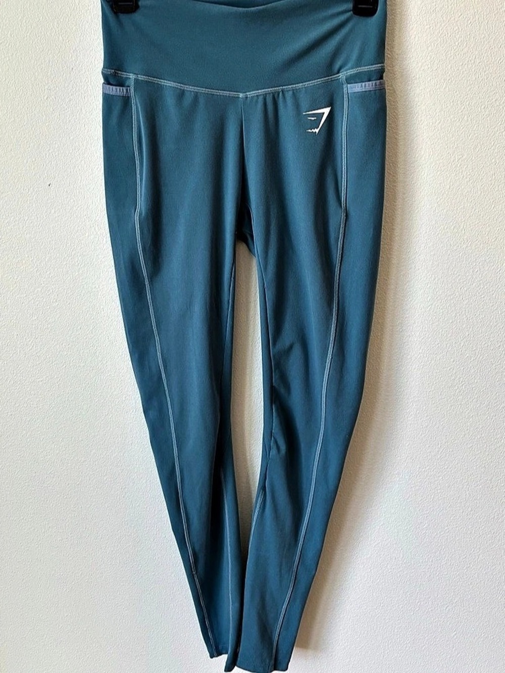 Gymshark Blue High Waisted Pocket Leggings Size Small